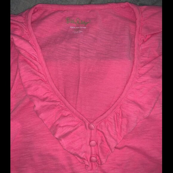 Lilly Pulitzer Ruffle Tank Top Size XS - Picture 3 of 4